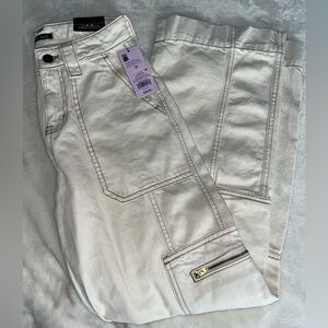 High waisted cargo pants